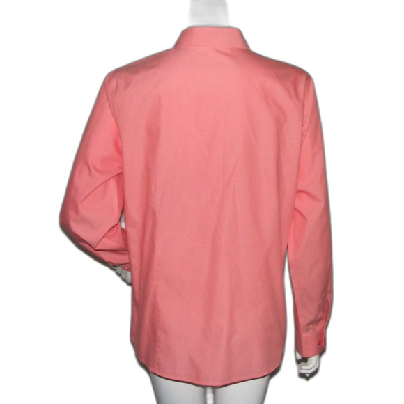 ORVIS Blouse, 16, Pink, Embroidered Front, Long sleeves, Button front - Picture 6 of 14
